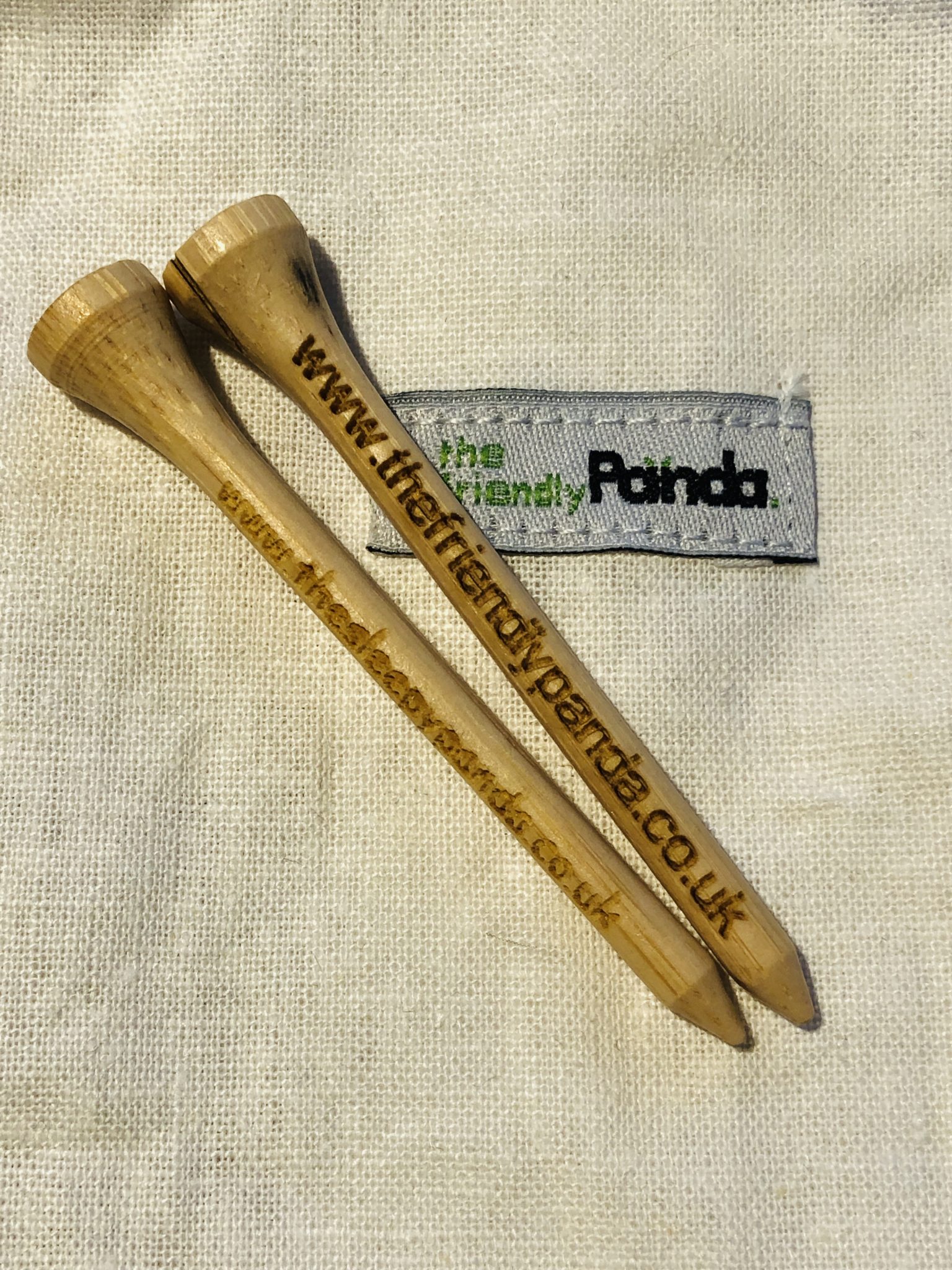 Personalised Bamboo Golf Tees The Friendly Panda